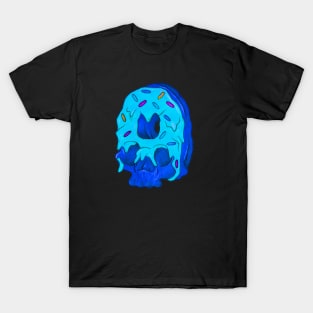 Blue Donut Skull T-Shirt